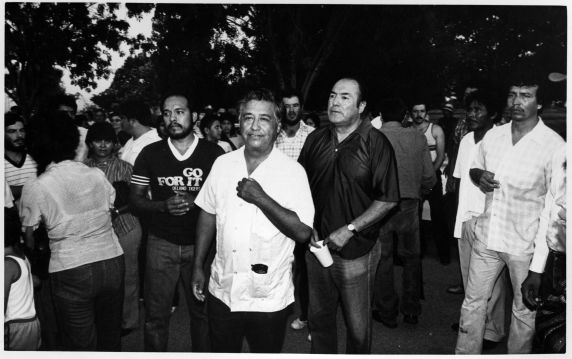 (3255) Cesar Chavez, Rallies, 1970s. (3255) Cesar Chavez, Rallies, 1970s.